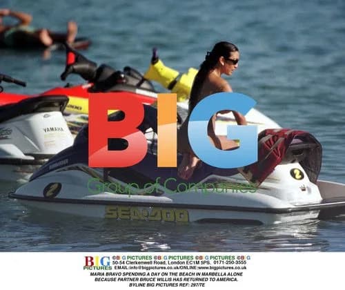 Maria Bravo Spends Day on Marbella Beach