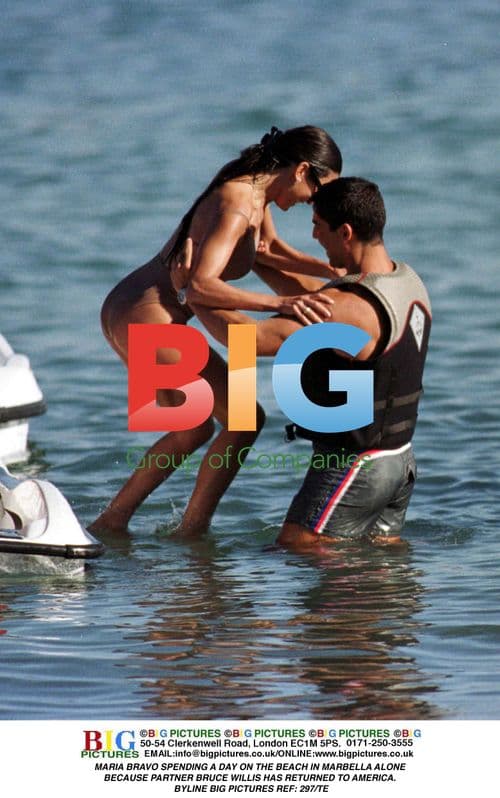 Maria Bravo Alone on Marbella Beach