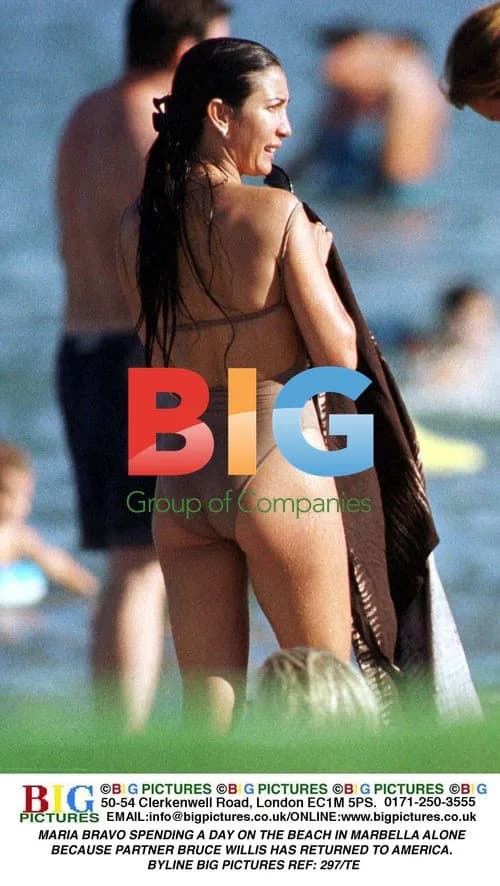 Maria Bravo on Beach in Marbella