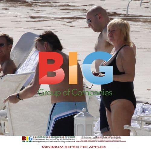 Judy Finnigan and Richard Madeley at the Beach