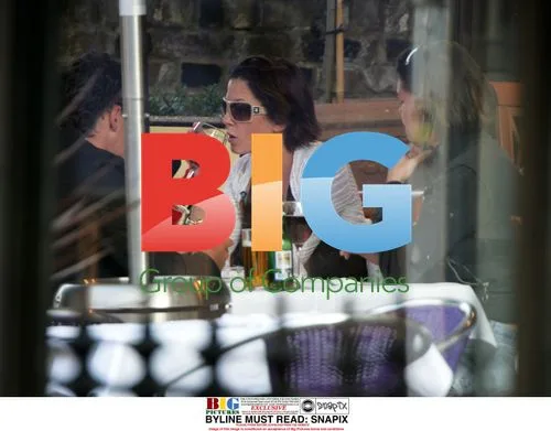 Sadie Frost has a drink in London bar
