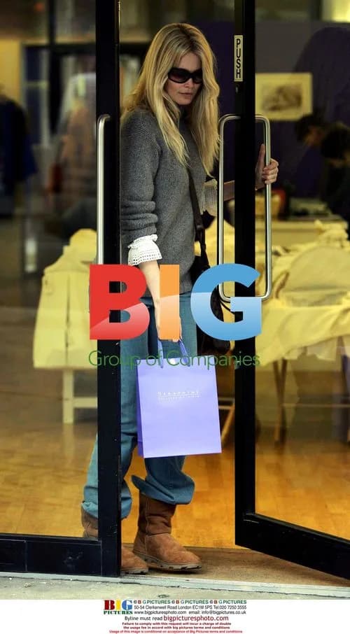 Claudia Schiffer and baby shop for baby goods