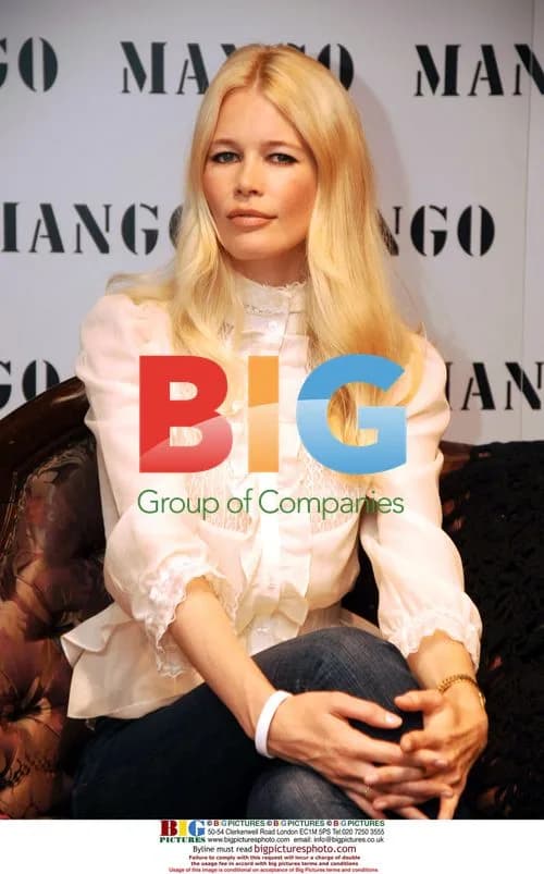 Claudia Schiffer at Mango store opening