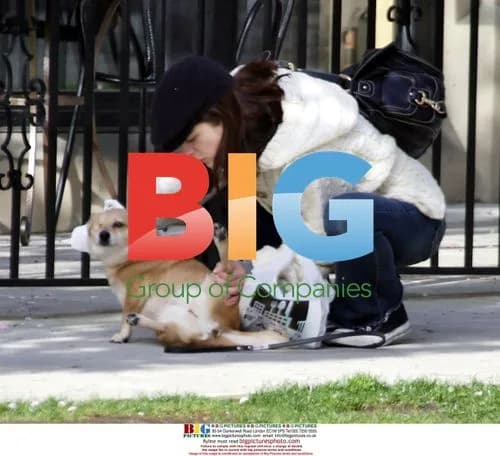 Selma Blair cares for her dog Wink