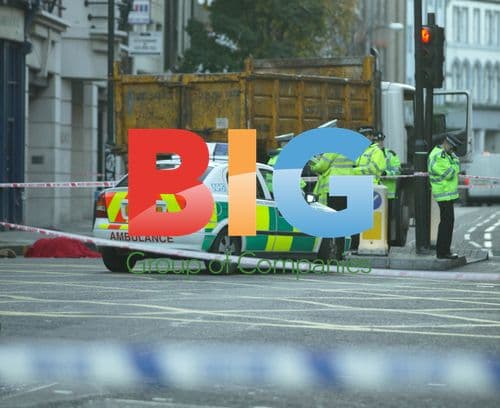 Clerkenwell Road accident scene, London