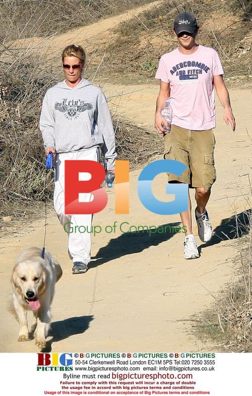 Nicolette Sheridan with mystery man