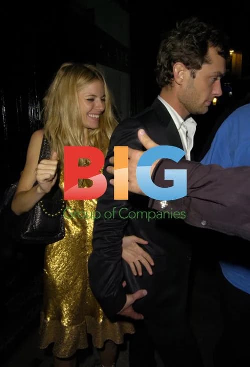 Sienna Miller and Jude Law at Wyndhams Theatre