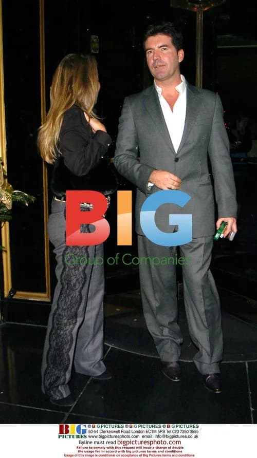 Simon Cowell and friends at Dorchester Hotel