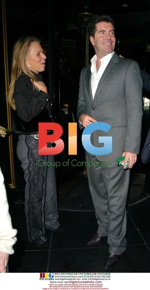 Simon Cowell and friends dine at Dorchester Hotel