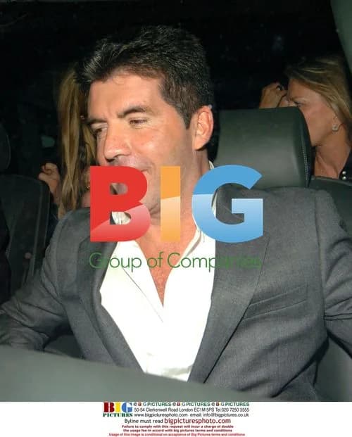 Simon Cowell and friends at the Dorchester Hotel
