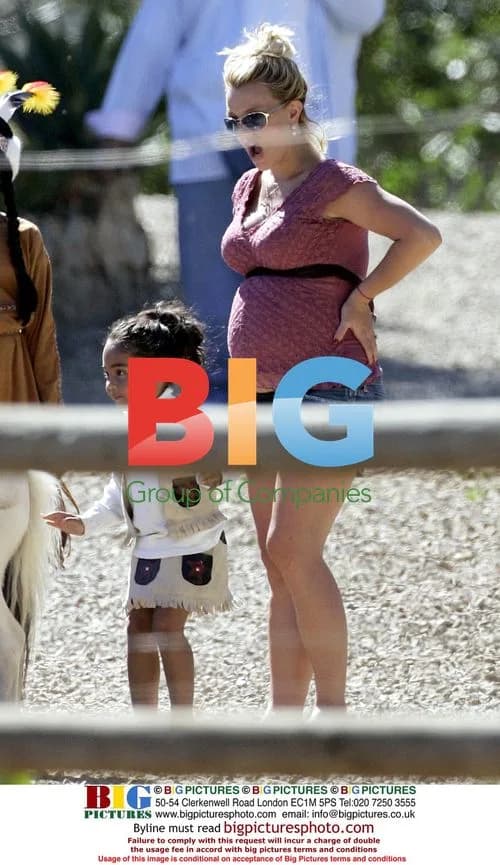 Britney Spears at Daughter's Pony Ranch Birthday