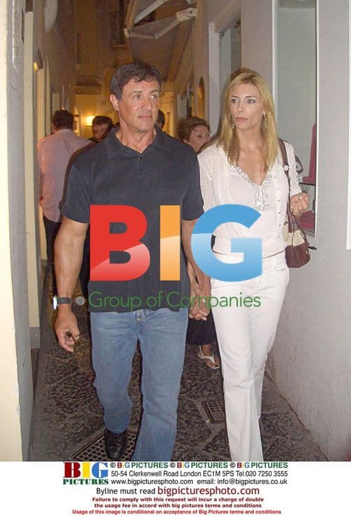 Stallone and wife take a walk in Capri