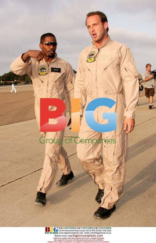 Jamie Foxx and Josh Lucas at Stealth Premiere