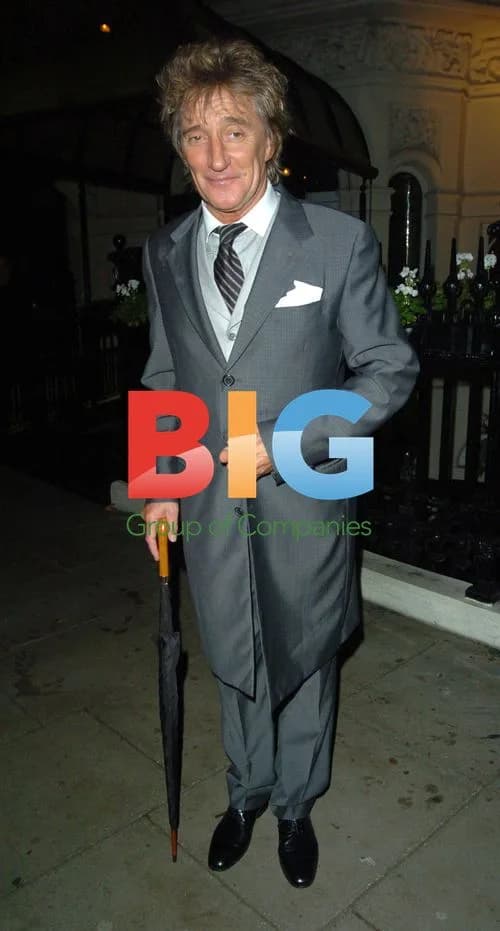 Rod Stewart and Penny Lancaster at Baglioni Hotel