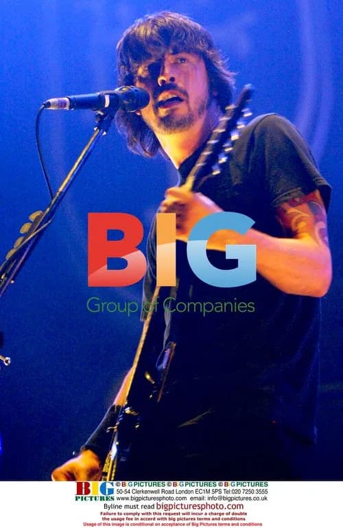 DAVE GROHL of 'Queens of the Stone Age' performs in Moscow
