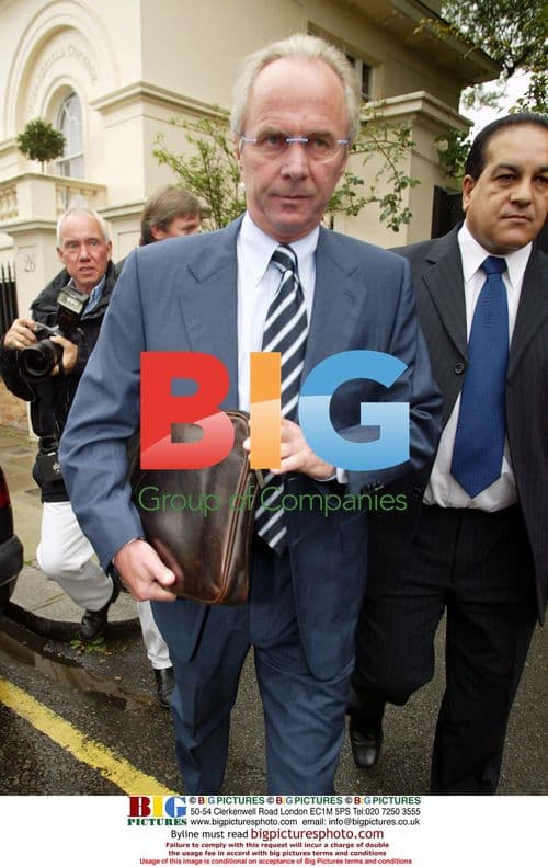 Sven Goran Eriksson Leaves London Home