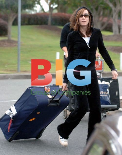 Tara Palmer-Tompkinson arrives at Brisbane Airport