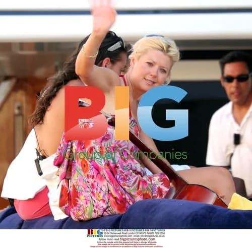 Tara Reid on yacht in St-Tropez