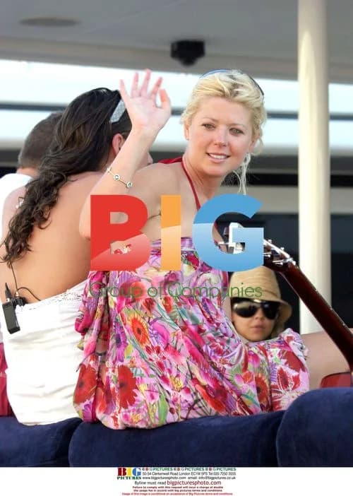 Tara Reid on yacht in St-Tropez