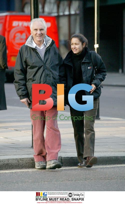 Terence Stamp and wife Elizabeth O'Rourke shopping in London