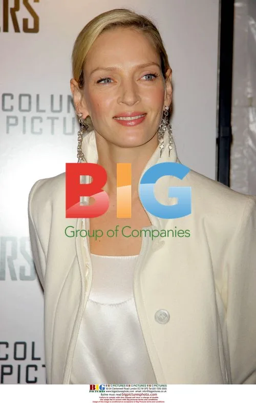 Uma Thurman at "The Producers" premiere