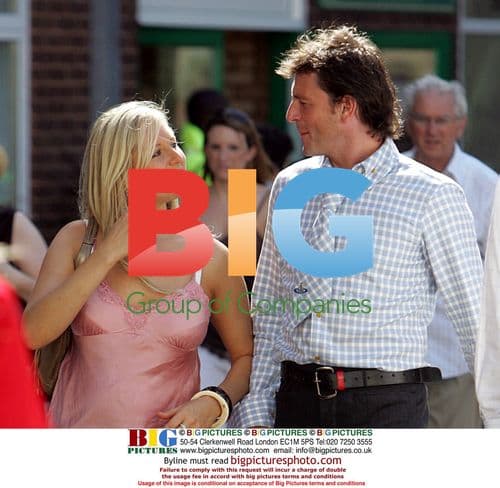 Abi Titmuss and Lee Sharp at Football Furlong Event