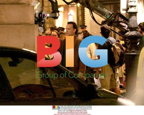 Tom Hanks filming The Da Vinci Code