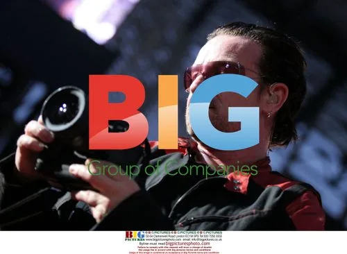 Bono of U2 at Vertigo concert in Milan
