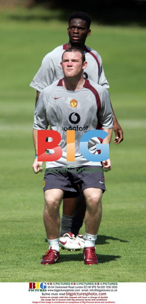 Wayne Rooney at Manchester United training