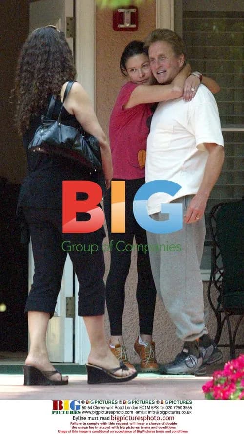 Catherine Zeta Jones and Michael Douglas at Beverly Hills Hotel