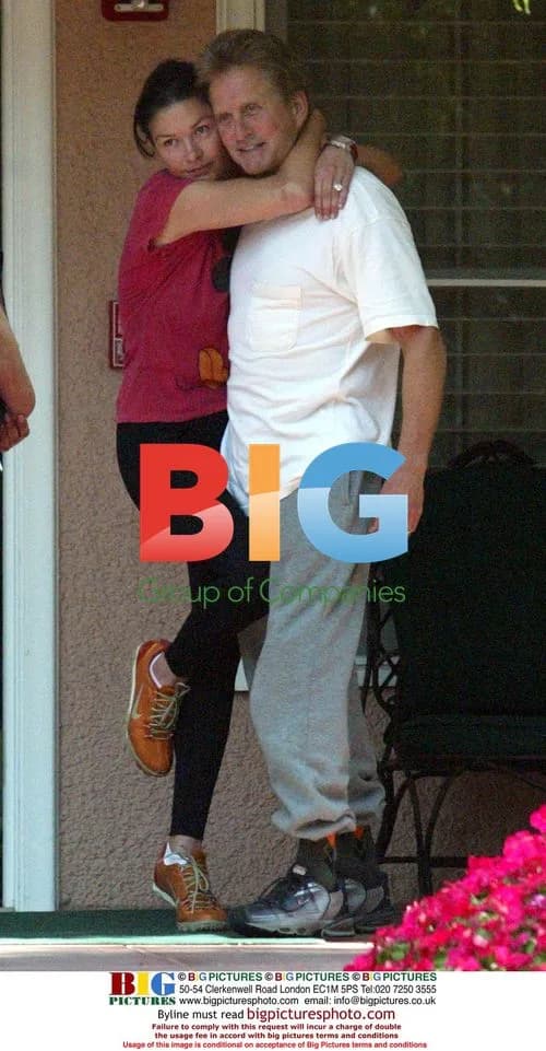 Catherine Zeta Jones and Michael Douglas at Beverly Hills Hotel