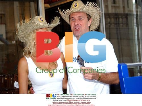 Annalise Braakensiek and Phil Tufnell celebrate Australia Day