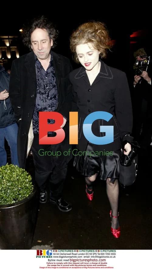 Tim Burton and Helena Bonham-Carter at BAFTA Dinner