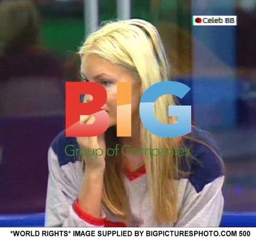 Caprice Has Private Talk in Big Brother House