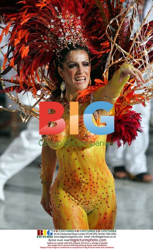 Parade of the Imperio Serrano in Rio de Janeiro
