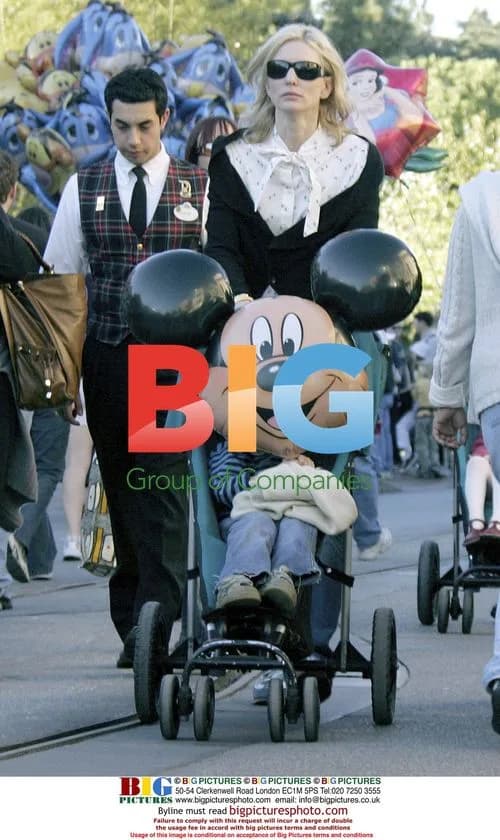 Cate Blanchett & Son at Disneyland