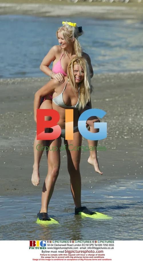 Charlene Hart and Leah Newman fooling around in Cyprus