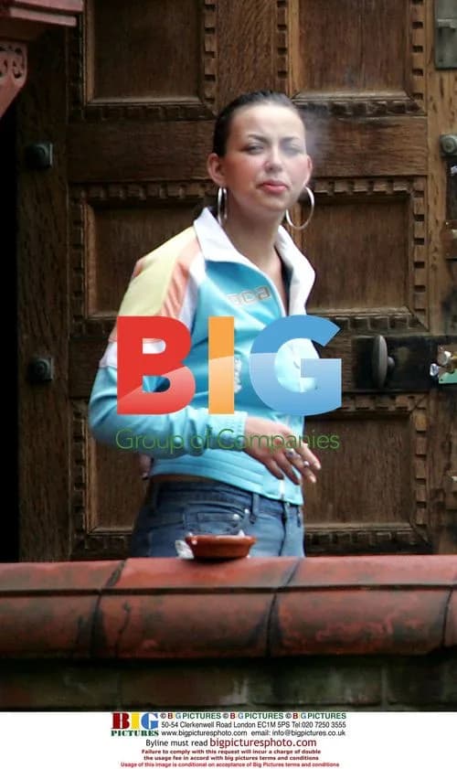 Charlotte Church takes a break from photo shoot