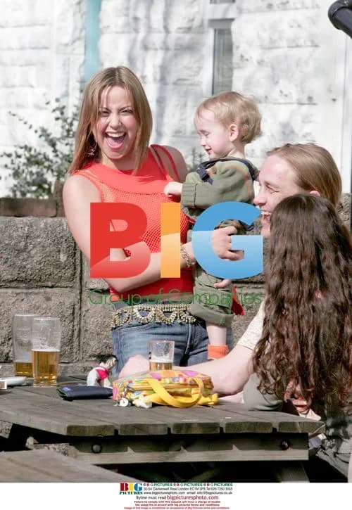 Charlotte Church enjoys good weather in Cardiff