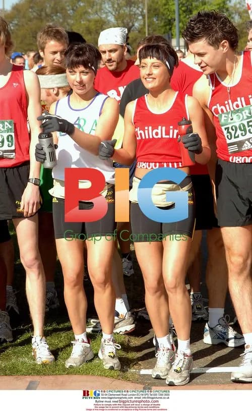 The Cheeky Girls at the London Marathon