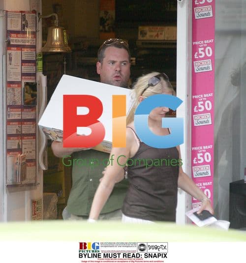 Chris Moyles and girlfriend out shopping
