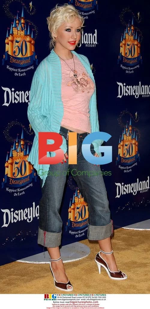 Christina Aguilera at Disneyland 50th Anniversary