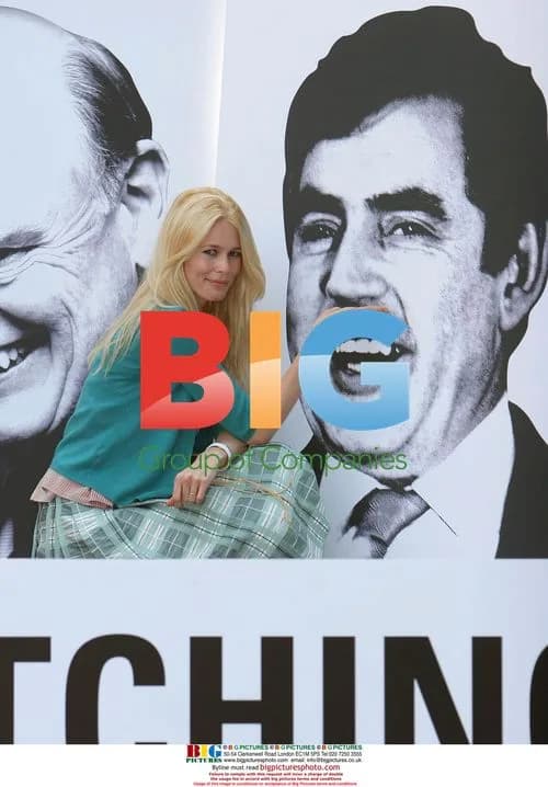 Claudia Schiffer and GCAP outside Queen Elizabeth Center
