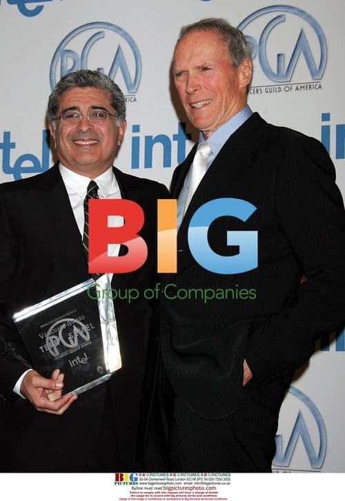 Clint Eastwood and Terry Semel at Producers Guild Awards