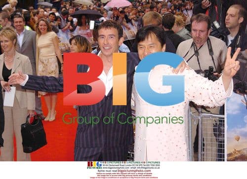 Steve Coogan and Jackie Chan at '80 Days' Premiere