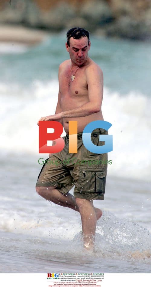 Fatboy Slim and Zoe Ball Splash in Mustique