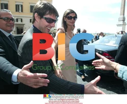 Tom Cruise and Katie Holmes in Rome