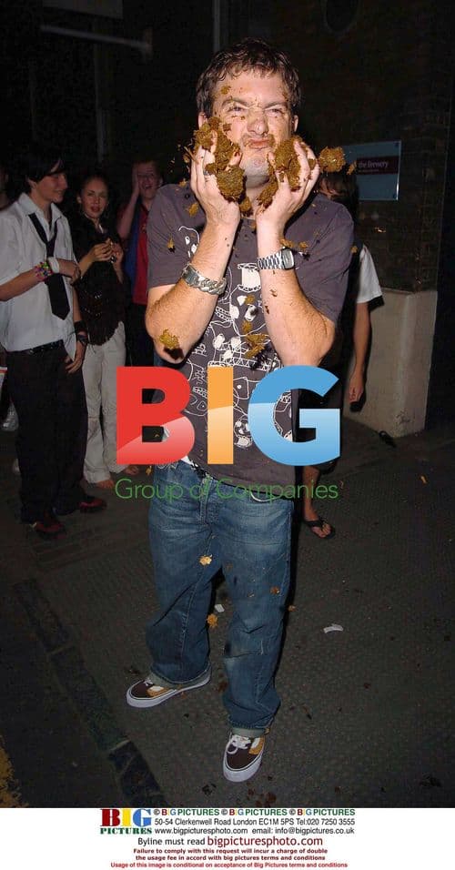 Dan from Dirty Sanchez eats horse poop at Kerrang! Awards