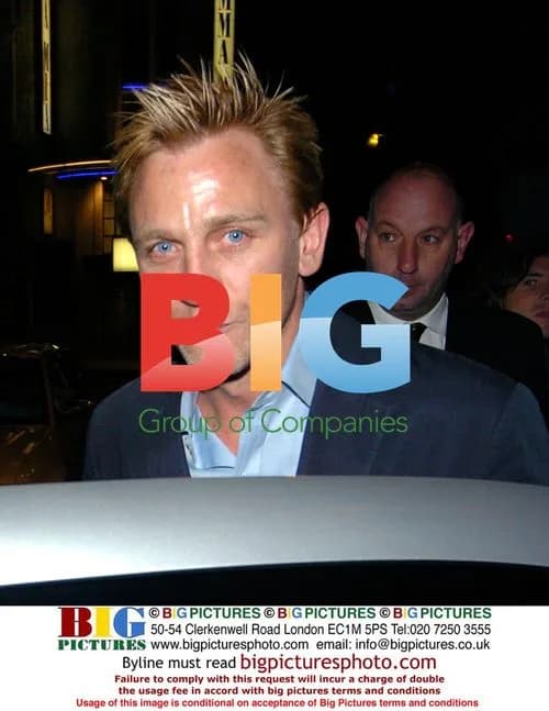 Daniel Craig Leaving "The Jacket" Screening