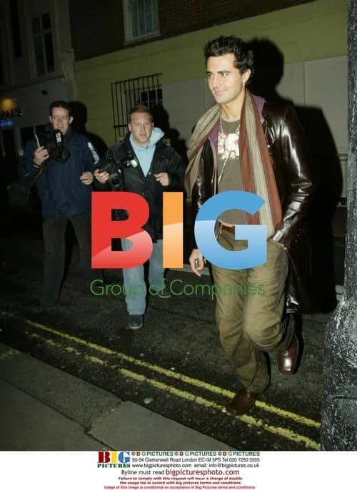 Singer Darius Danesh leaving London movie screening